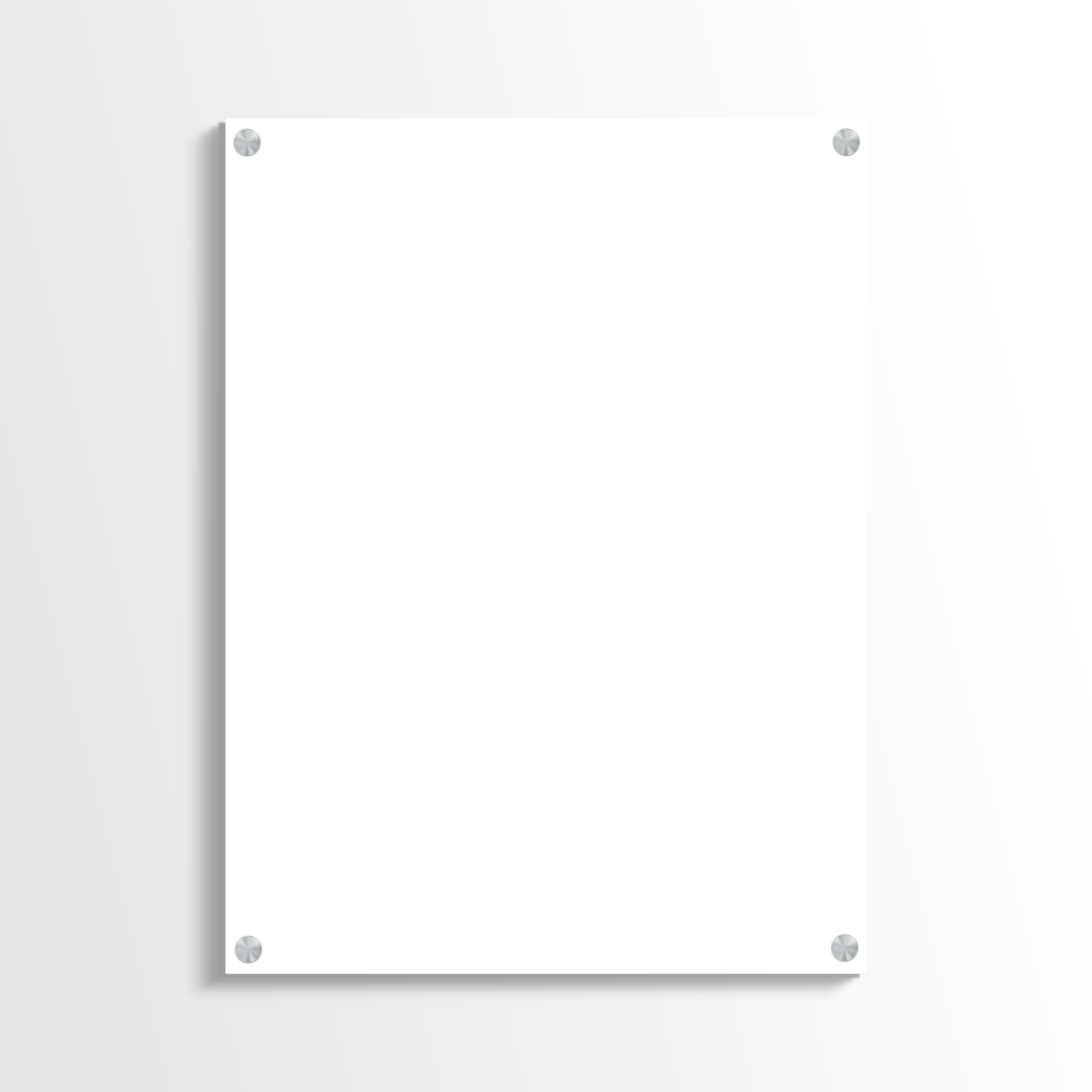 3x4 Vertical Plexiglass Acrylic Mockup PSD — Portrait Wall Art Display